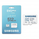 Tarjeta de Memoria Micro SD Samsung EVO Plus 512GB con Adaptador SD