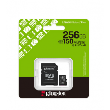 Tarjeta de Memoria Kingston Canvas Select Plus 256GB (SDCS3/256GB) 150MB/s
