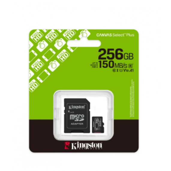 Tarjeta de Memoria Kingston Canvas Select Plus 256GB (SDCS3/256GB) 150MB/s