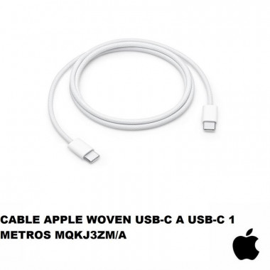 Cable Apple USB-C a USB-C Trenzado de 1 Metro (MQKJ3ZM/A)