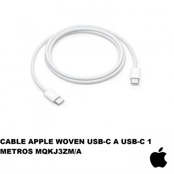 Cable Apple USB-C a USB-C Trenzado de 1 Metro (MQKJ3ZM/A)