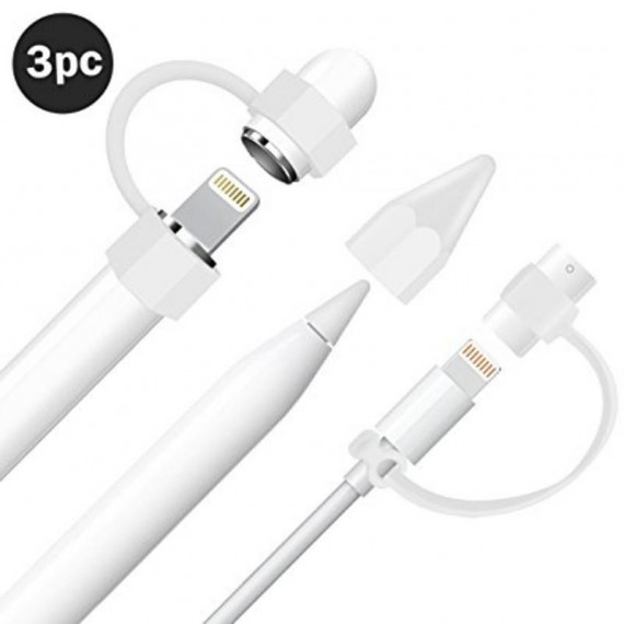 Protección Silicona 3 en 1 Anti-Pérdida para Apple Pencil 1