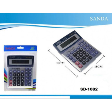 Calculadora Sanda SD-1082 con Gran Pantalla de 12 D&iacute;gitos