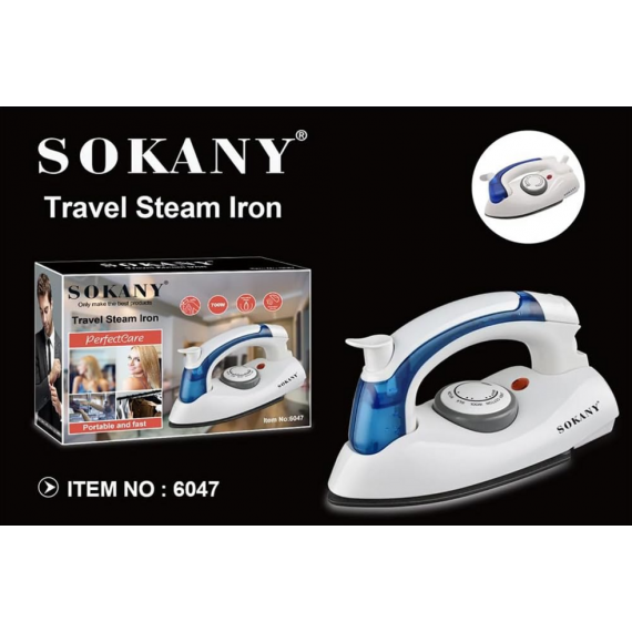 Plancha SOKANY para Ropa de Viaje con Vapor 700W 6047