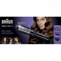 Cepillo de Pelo BRAUN Satin Hair 3 400W 3 en 1 38MM/23MM/VOLUME Finger BRAS330E
