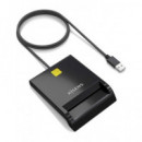 AISENS Lector de Tarjetas Inteligentes DNI Usb 2.0 ASCR-SN06-BK