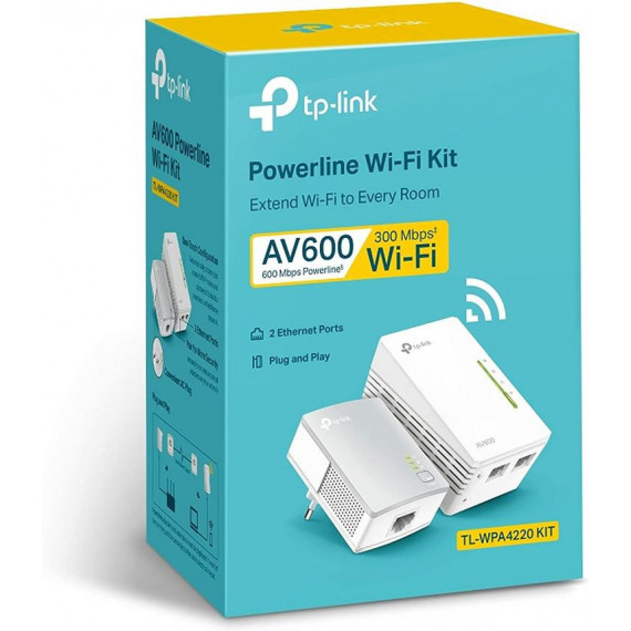 Extensor WiFi Powerline TP-Link AV600 TL-WPA4220 KIT