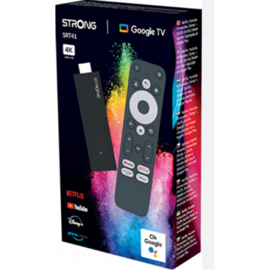 Reproductor Multimedia STRONG Google TV 4K Ultra HD SRT41 Negro