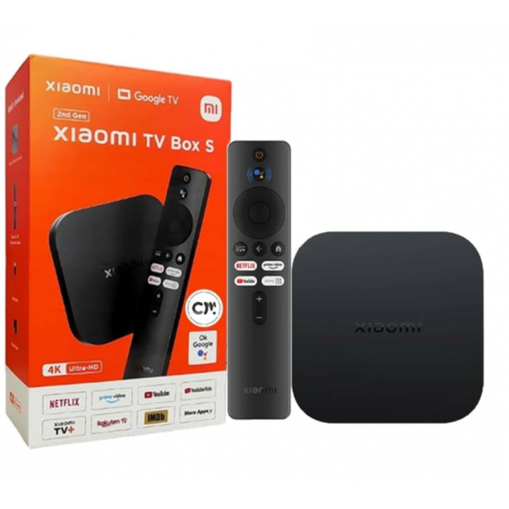 Receptor Digital Xiaomi Mi TV Box S (2ª Generación) 4K Google TV con 2GB RAM / 8GB ROM