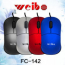 Ratón Óptico Weibo con Cable USB