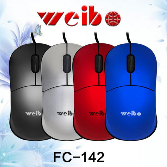 Ratón Óptico Weibo con Cable USB