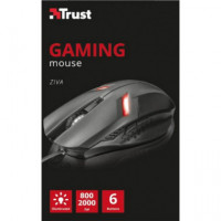 Ratón TRUST Gaming Ziva Optical Gxt 101 con Cable para Pc/mac