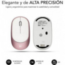 Ratón SUBBLIM BLUETOOTH 3.0 (SUB-MO-2SM0103) 800/1600DPI Ios 13.1 Rosa