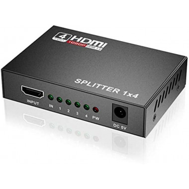 Splitter HDMI 4K 3D Full HD 1080p de 4 Puertos