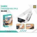 Cargador Múltiple Sanda GaN USB-C 2PD+2USB SD-4448 65W