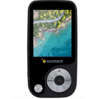 Reproductor MP4 SUNSTECH Thorn de 4GB con Radio Fm Negro