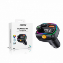 Transmisor FM Bluetooth Accetel TF701 para Coche con Carga Rápida (USB-C + 2 USB-A 35W)