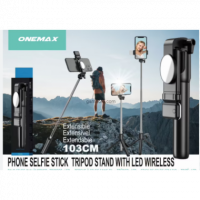 Palo Selfie Trípode Bluetooth con Mando y Luz LED Onemax SC21 103cm