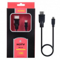 Cable HDMI a Micro HDMI 4K Alta Velocidad AU206 1.5M  ONEPLUS