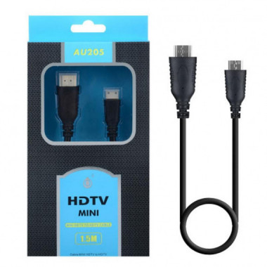 Cable HDMI a Mini HDMI One Plus 4K High Speed AU205 (1.5m)