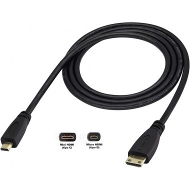 Cable Mini HDMI a Micro HDMI de 1.5 Metros
