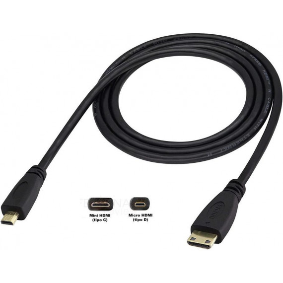 Cable Mini HDMI a Micro HDMI de 1.5 Metros