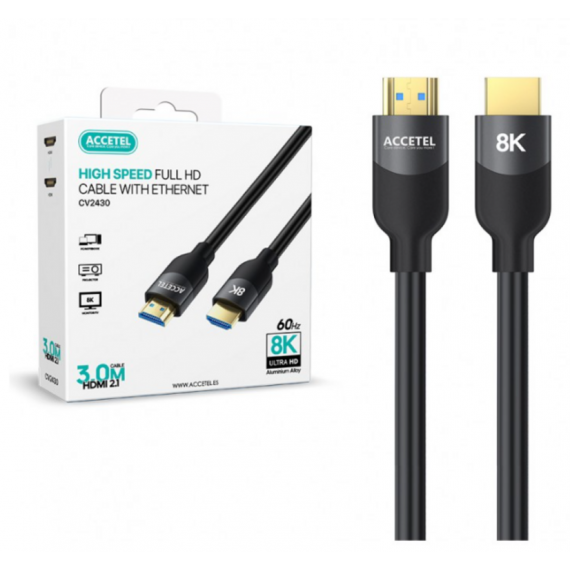 Cable Accetel HDMI a HDMI Full HD 1080p PVC 5 Metros CV2050