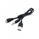 Cable USB Macho a Jack 3.5mm Macho + Micro USB Macho