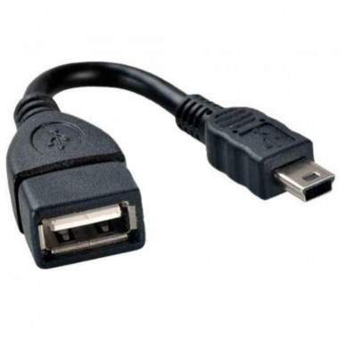 Cable Adaptador USB OTG Mini USB Macho a USB Hembra (20cm)