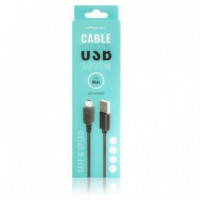 Cable Apokin USB-A a Mini-USB 1 Metro Negro (AP-00080)
