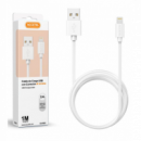 Cable de Carga USB Accetel CU1503 con Conector Lightning para iPhone (1m)