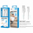 Cable Micro USB 3.0 Ikrea SK1007 Blanco 3m