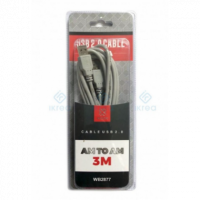 Cable USB WOOX 2.0 Am a Am 3M (WB2879)