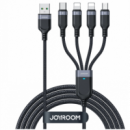 Cable de Carga JOYROOM Multi-usos 4 en 1 Usb-c/lightning/micro USB 1.2M Negro S-A18