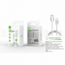 Cable de Datos Woox USB-A a Tipo-C 30W 3 Metros Blanco MX0018