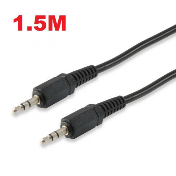 Cable de Audio Jack 3.5mm Macho a Macho EQUIP, 1.5m