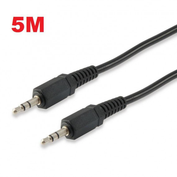 Cable de Audio Equip Jack 3.5 mm Macho a Jack 3.5 mm Macho, 5 Metros