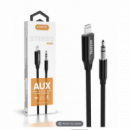 Cable de Audio Accetel Jack 3.5mm a Lightning AU203