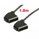 Cable Euroconector Konnoc de 21 Pines (M/M) - 1.8 Metros