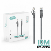 Cable ACCETEL Internet Lan CAT6 10M Gris (CL1100)