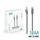Cable Accetel de Red LAN Categoría 6 (Cat6) de 15 Metros Gris CL1500
