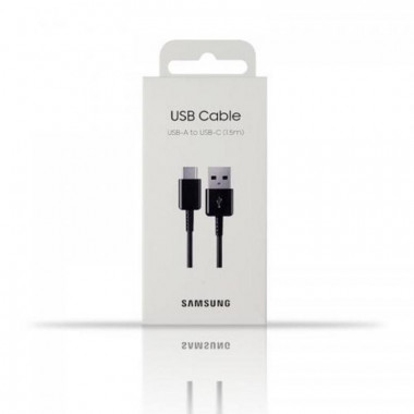 Cable Samsung USB-A a USB-C de 1.5 Metros Negro (EP-DG930IBEGWW)