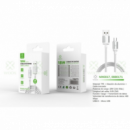 Cable de Datos Woox USB a Micro USB 18W de 3 Metros Blanco MX0017