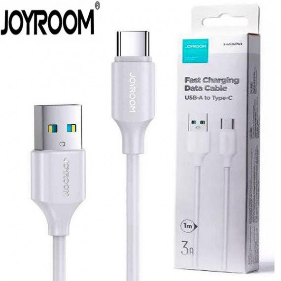 Cable JOYROOM USB-A a USB-C de Carga Rápida 3A/1 Metro S-UC027A9 Blanco