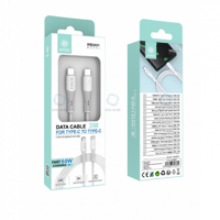 Cable de Carga Rápida IKREA Type-c a Type-c 60W 3M Blanco (WB2031)