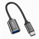Cable Convertidor de Datos USB Tipo-C a USB 2.0 OTG Yesido GS01 10cm Negro