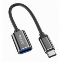 Cable Convertidor de Datos USB Tipo-C a USB 2.0 OTG Yesido GS01 10cm Negro