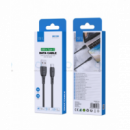 Cable de Datos ISER PVC Tipo C 3A 1M Negro (SK1108)