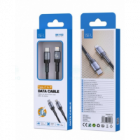 Cable ISER Trenzado Carga Rápida Tipo C a Lightning 30W 1 Metro Negro SK1102