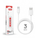 Cable de Datos ACCETEL Usb-c 2.1A Blanco (3M) CU3607